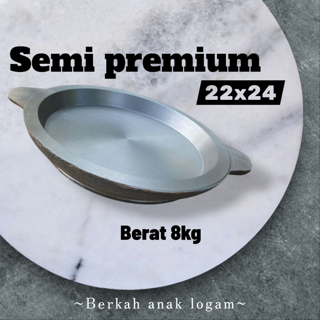 LOYANG MARTABAK MANIS SEMI PREMIUM UKURAN 22X24 BAHAN BAJA COR MURNI