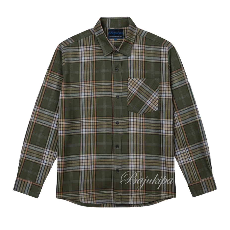 Bajukipa Kemeja Flanel Army Big Size
