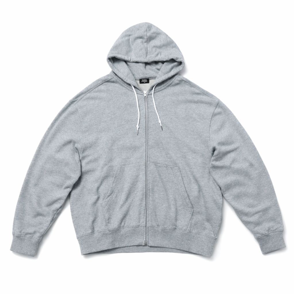 Musinsa Standard Hoodie double zipper Oversize art RUN DMC - size XL -  misty grey