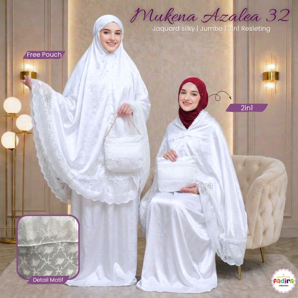 Mukena Premium Seserahan/Mukena Silk Armany/Mukena Silk Jumbo/Mukena Mewah/Mukena Renda