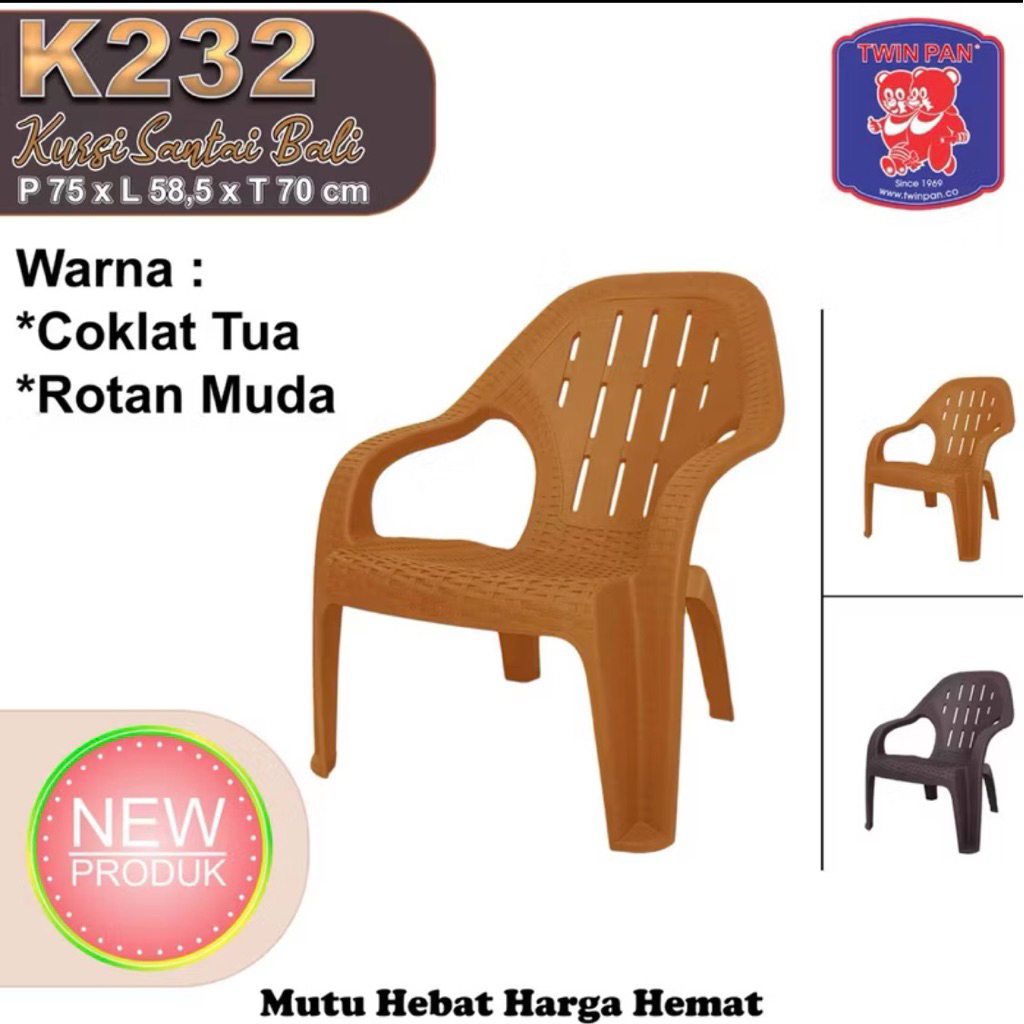 [KARGO] Kursi Santai Motif Rotan Twinpan