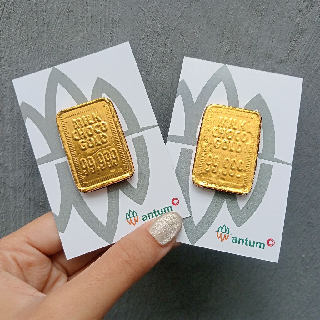 MINI GOLD COKLAT ANTUM TERMURAH MINI GOLD SOUVENIR AMPLOP LEBARAN