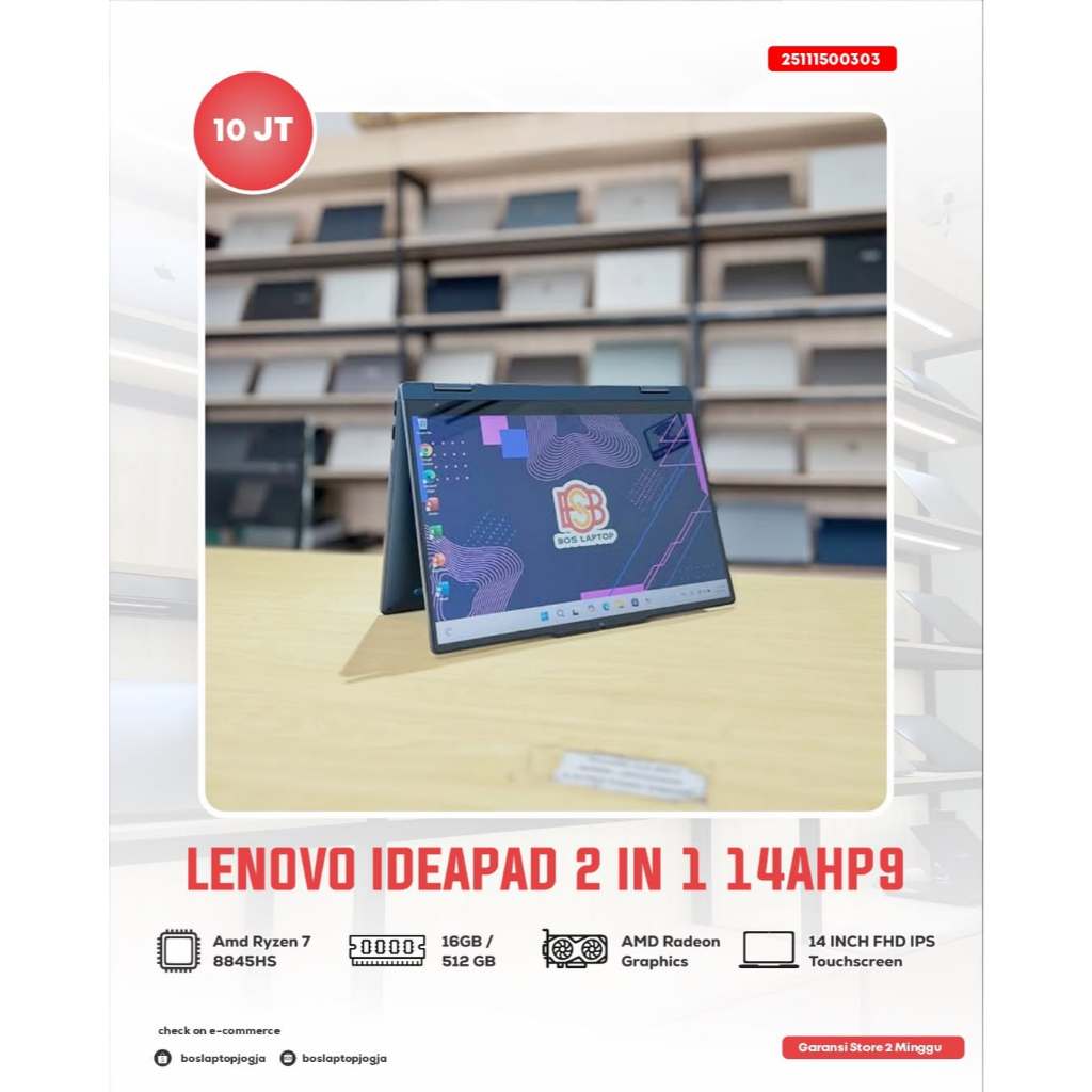 LENOVO IDEAPED 2 IN 1 RYZEN 7 8845HS TOUCHSCREEN