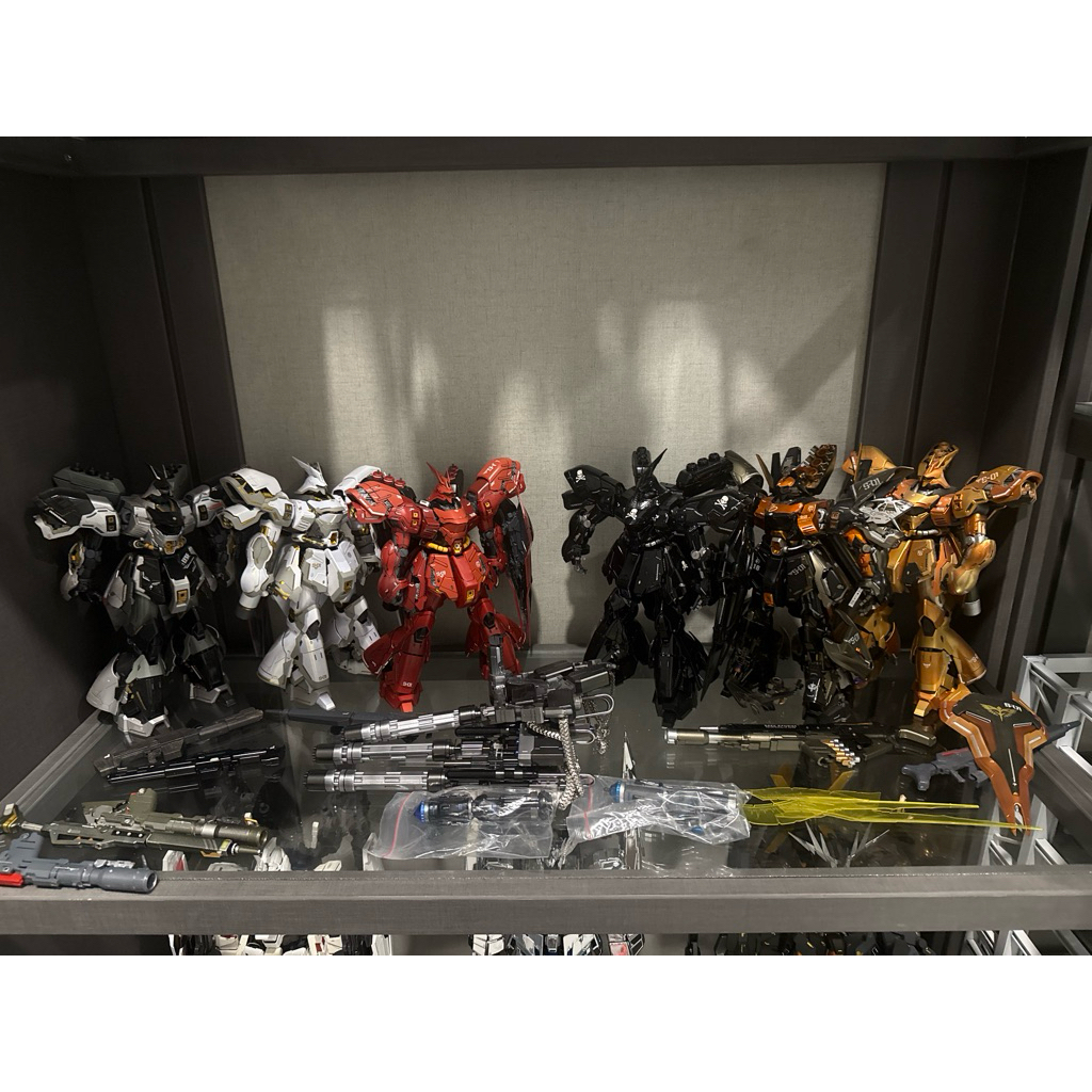 Value set 6 Sazabi Mg Custom all custom repaint include all accesories no box
