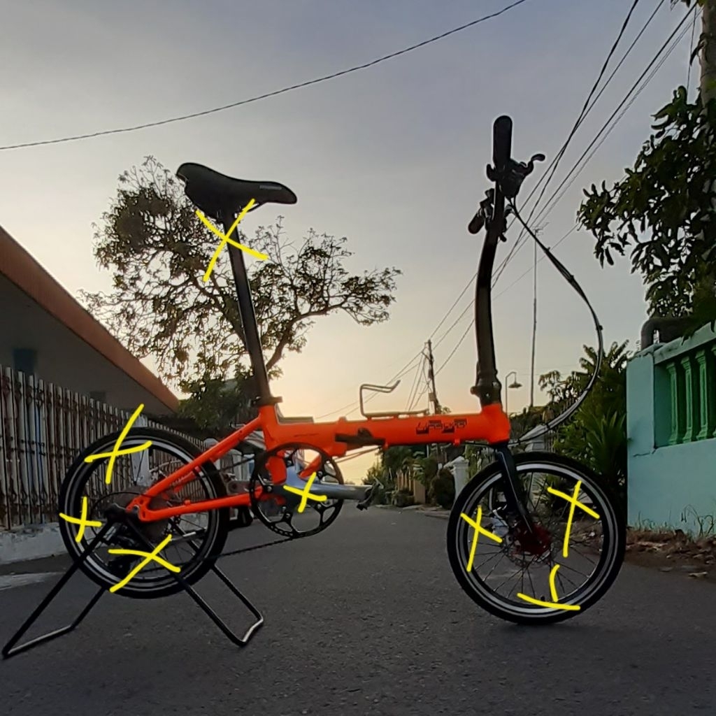 Frame Set Sepeda Lipat Litepro Spyder 16/16+ Second