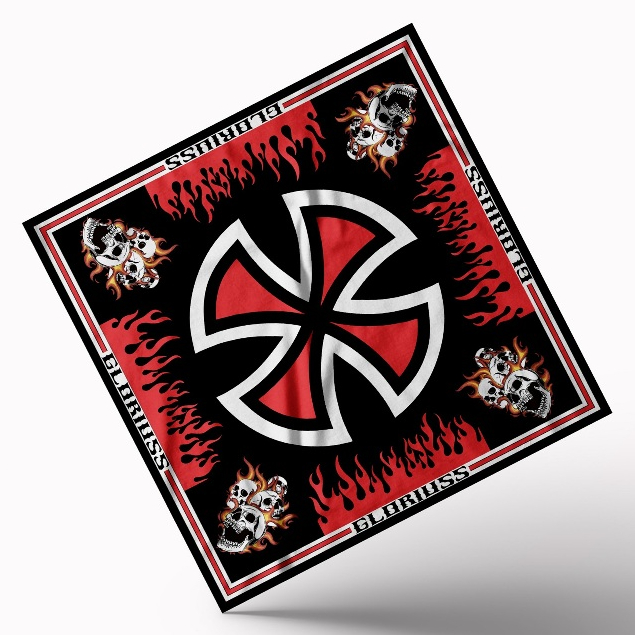 GLORIUSS - Slayer Bandana Scarf Paisley Motif Korea Jepang - Independent