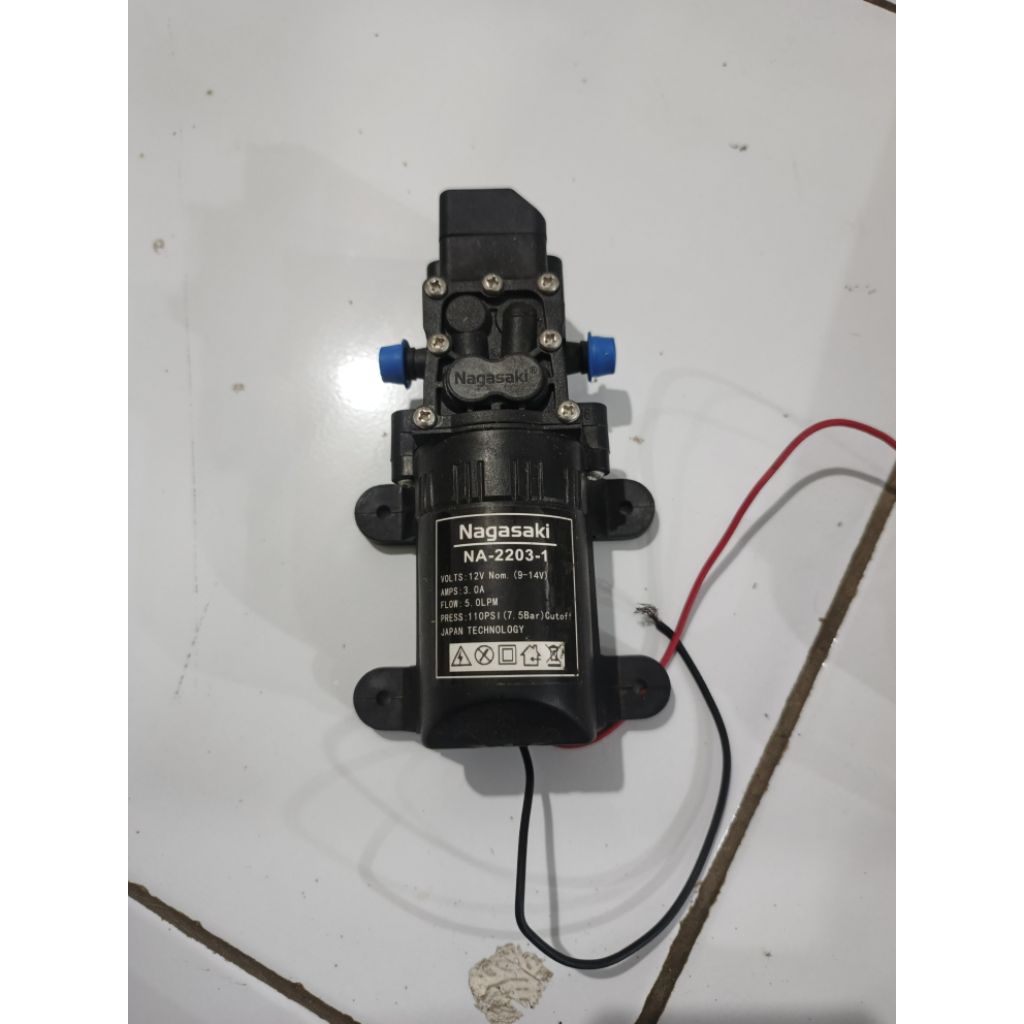 Dinamo Nagawa Nagasaki 110 PSI; 5 Liter / Menit Pompa Air Sprayer Elektrik Tengki Alat Semprot / Cuc