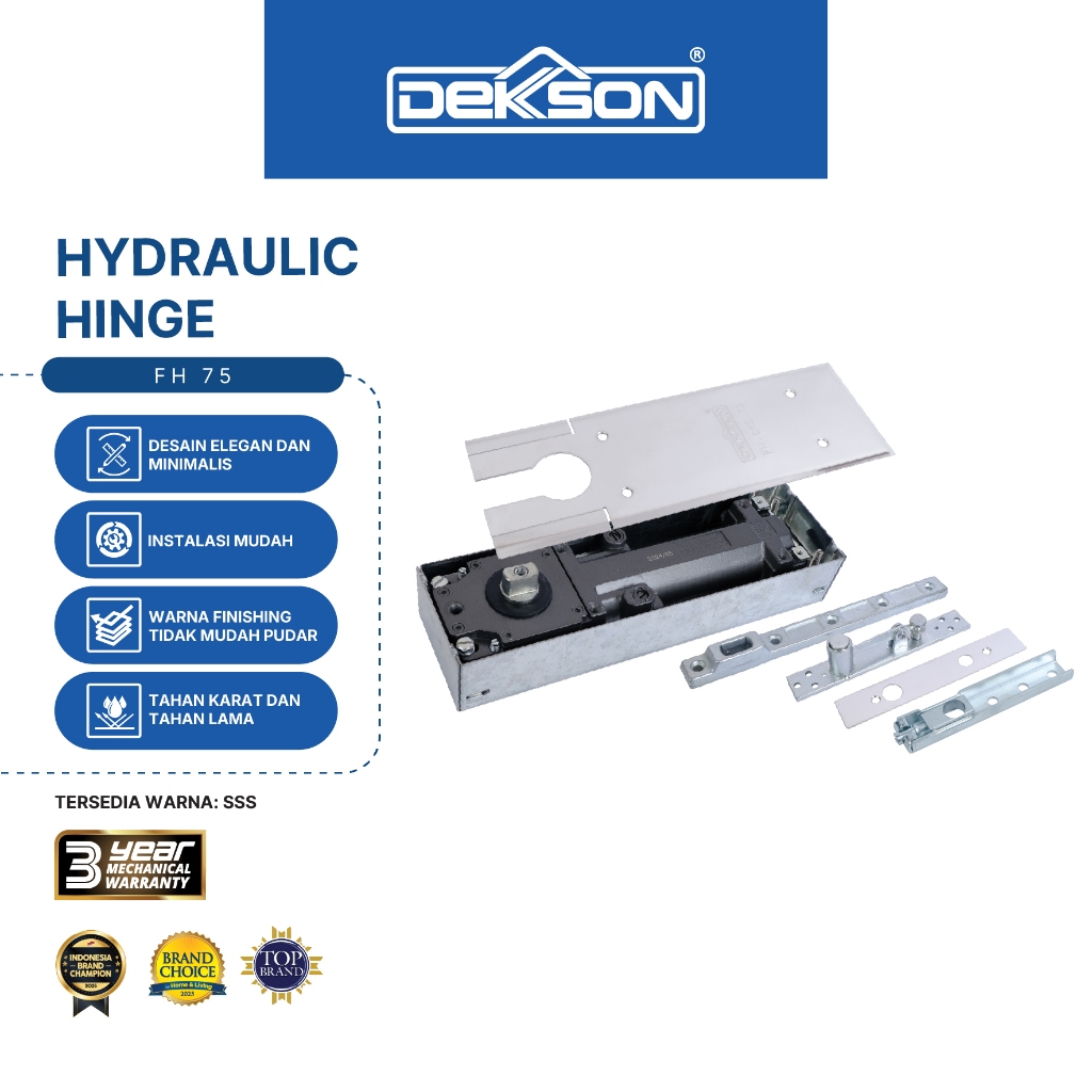 DEKKSON Floor Hinge Engsel Pintu Tanam FH 75 BD SSS