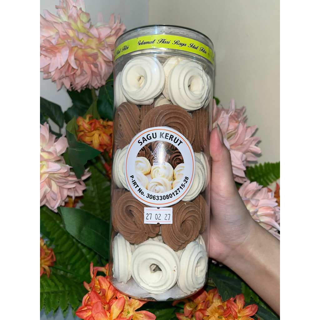 Kue Sagu Kerut / Kue Kering Sagu Premium Enak / Kue Sagu Toples