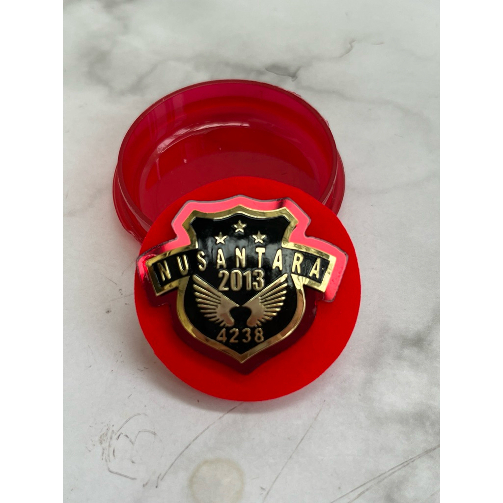 JUAL pin pdh Nusantara 2013 | PIN PDH NUSANTARA 2013 premium lapis Mika merah | jual pin 4238 Polti