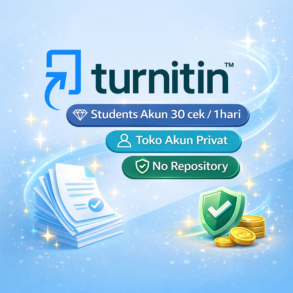 TURNITIN 1 BULAN PREMIUM Pribadu | Platform cek plagiarisme dan integritas MTN