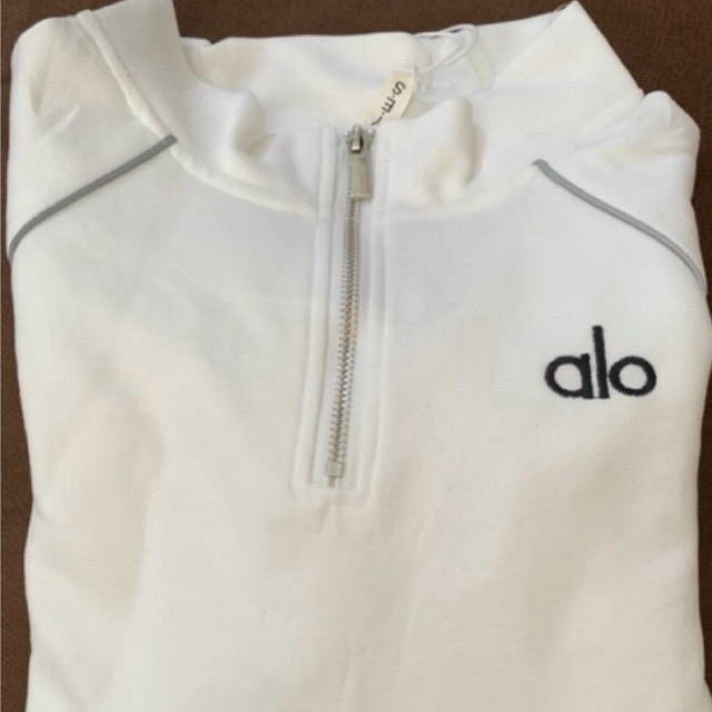 Aurora Half-Zip Sweater Premium Garis Nyala