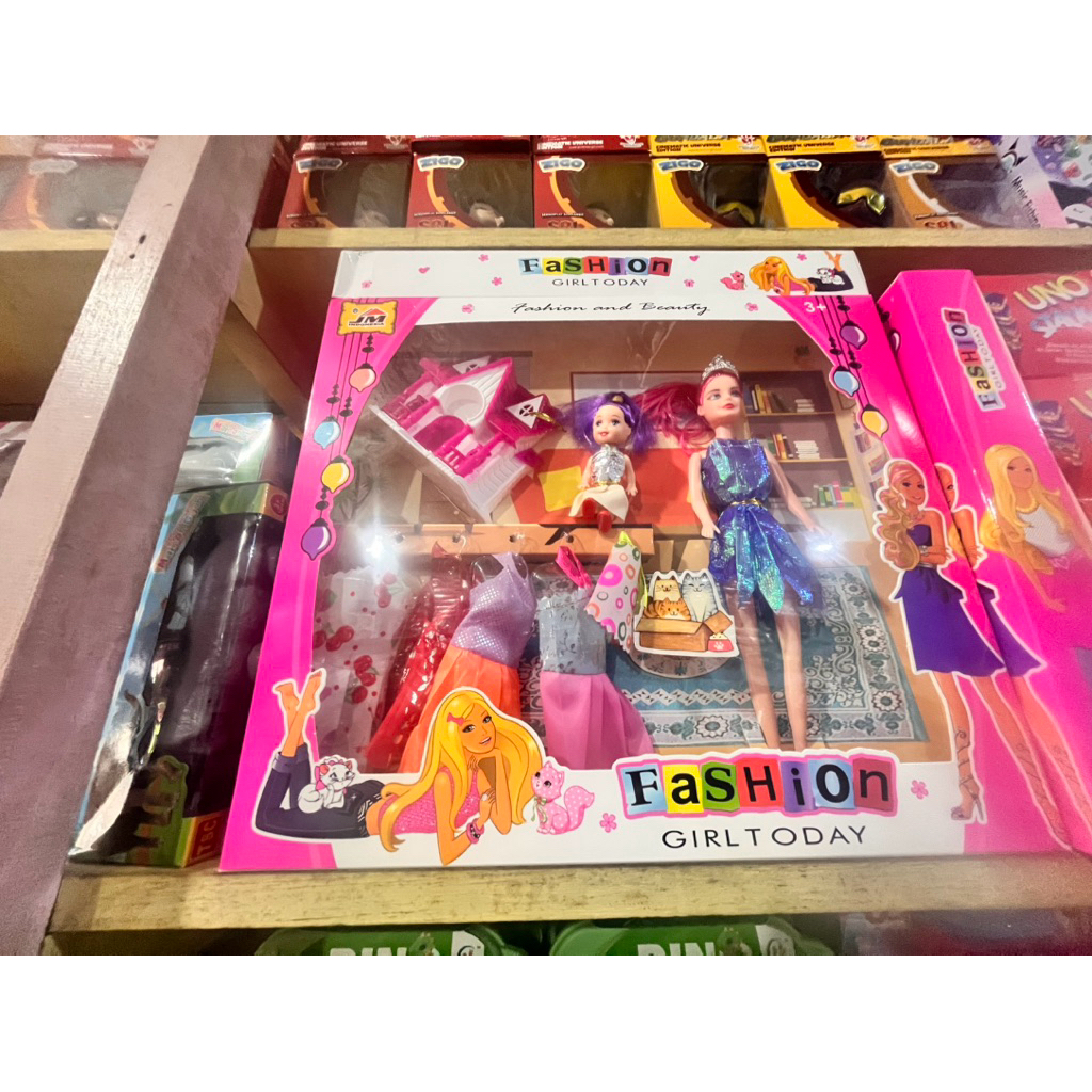 Mainan Boneka Pengantin Set Pasangan – Boneka Pria dan Wanita Pakaian Pesta Anak Perempuan