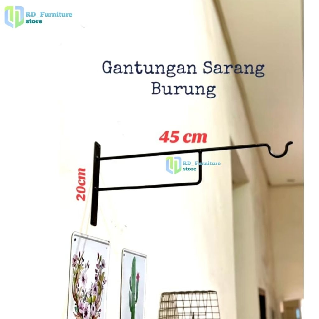 Gantungan Sangkar Burung estetik/Gantungan Sangkar/Rak gantung Sangkar/Rak gantung