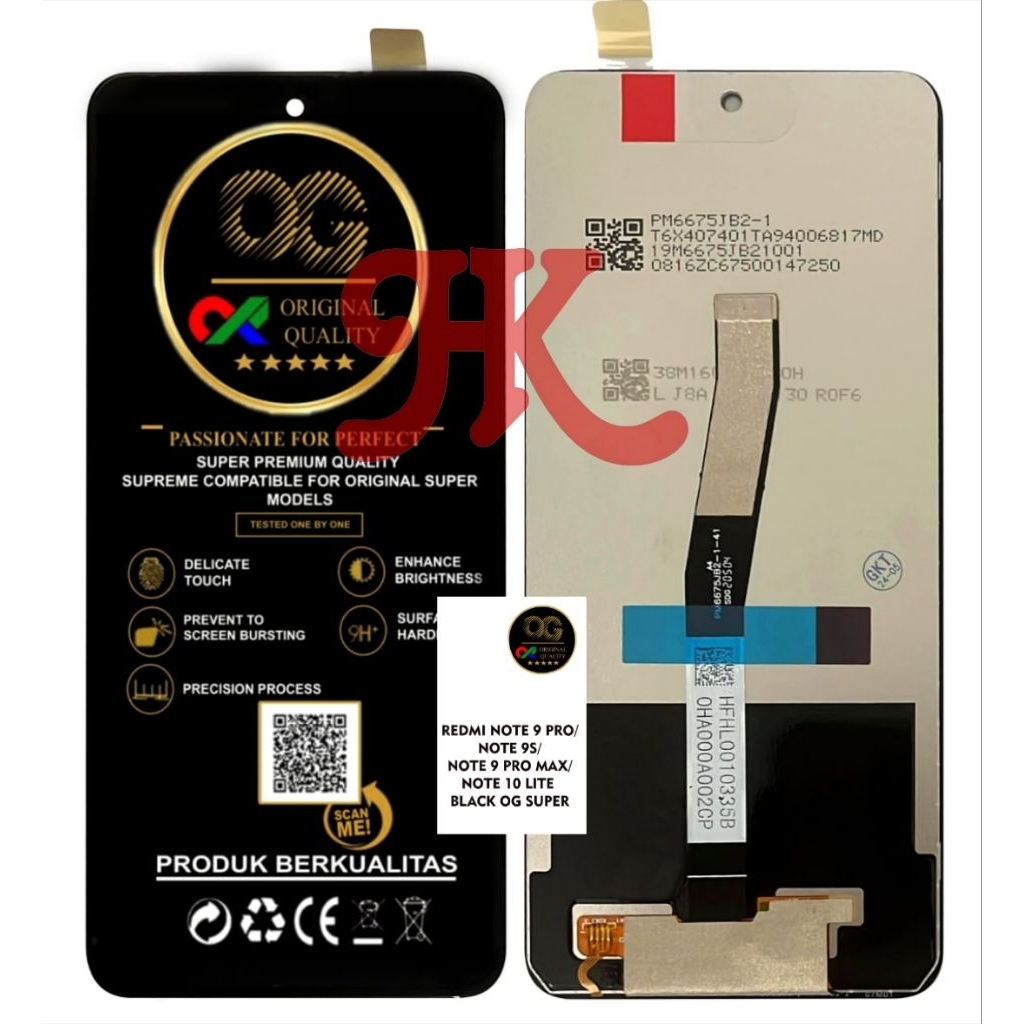 LCD REDMI NOTE 9 PRO / LCD TOUCHSCREEN REDMI  NOTE 9 PRO/NOTE 9S/NOTE 9 PRO MAX/NOTE 10 LITE LCD FUL
