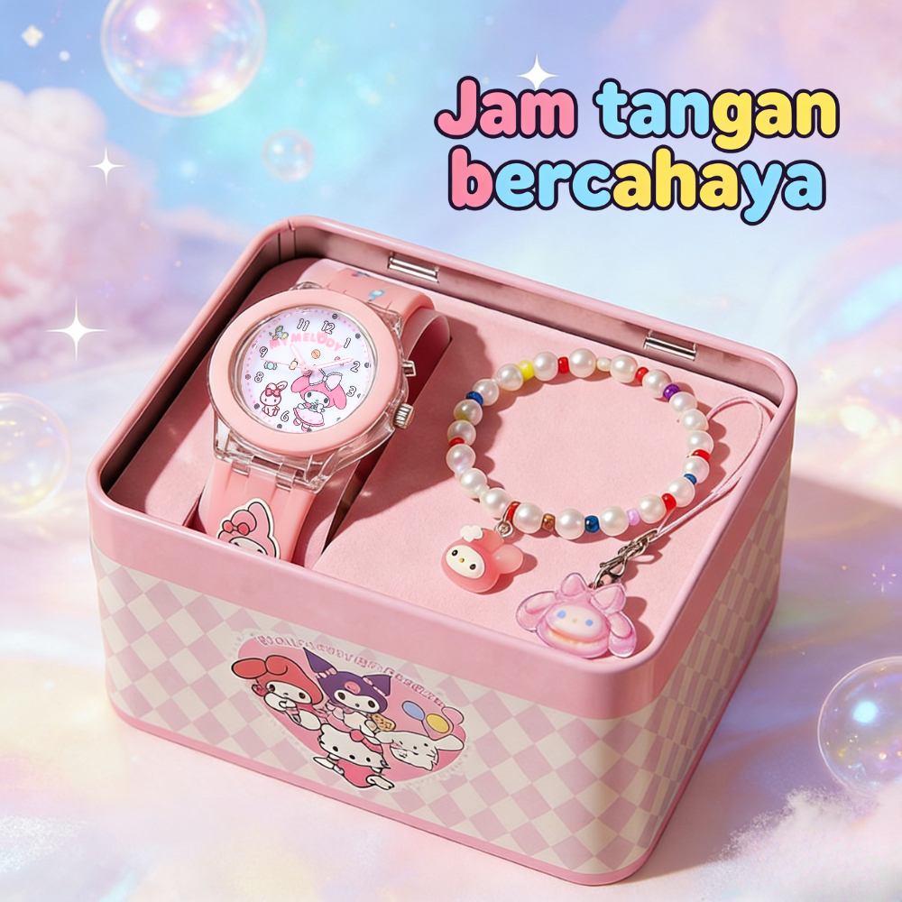 Jam tangan anak perempuan jam tangan anak Motif kartun kids watch led jam tangan anak digital Studen