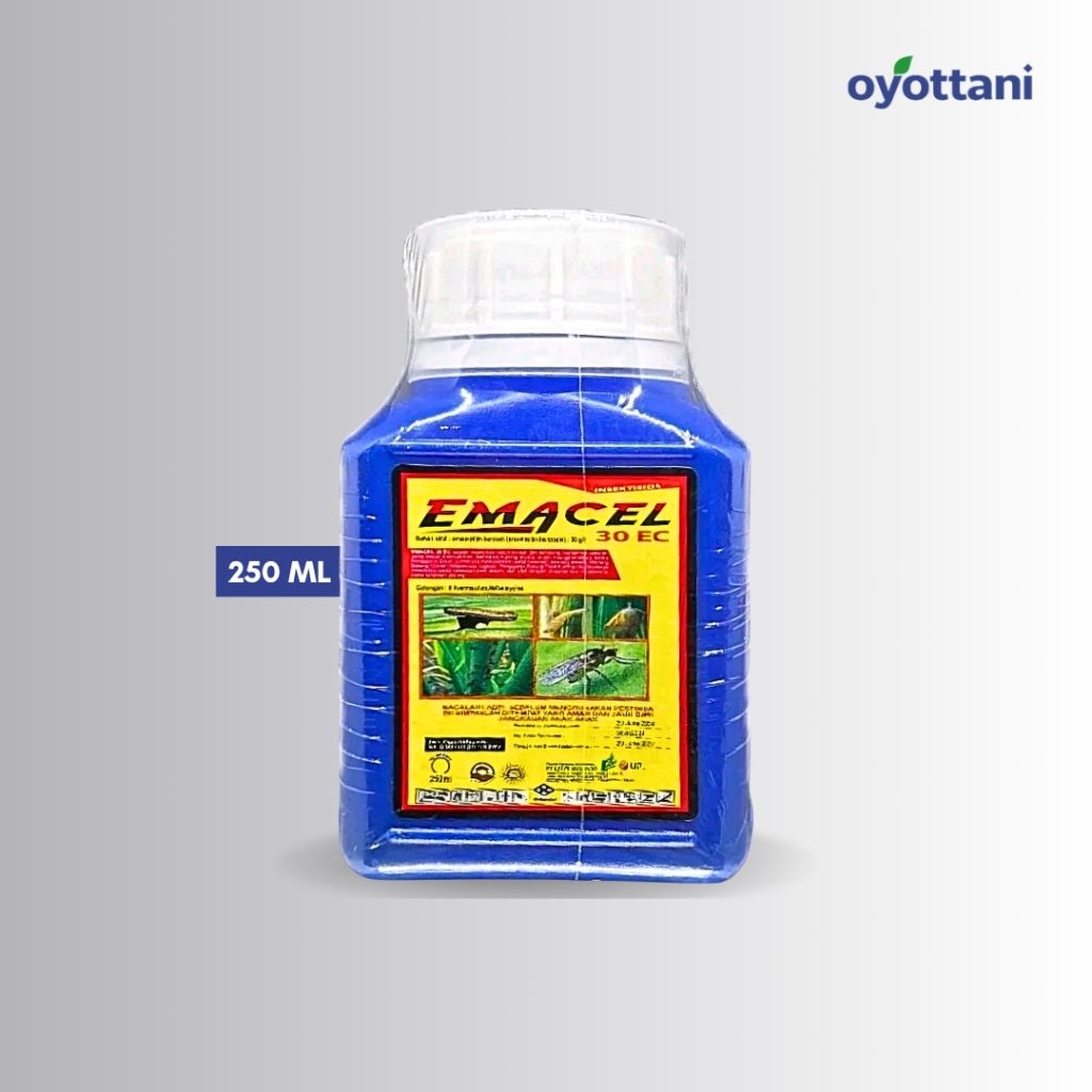 Emacel 30EC 250 ml (Original) | Insektisida Sistemik, Racun Kontak & Lambung Bahan Aktif Emamektin B