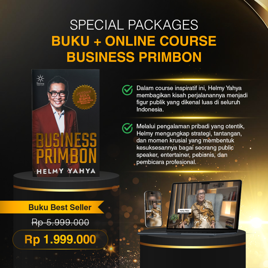 Special Packages Buku & Online Course Buku Business Primbon Helmy Yahya - Panduan Membangun Bisnis Y