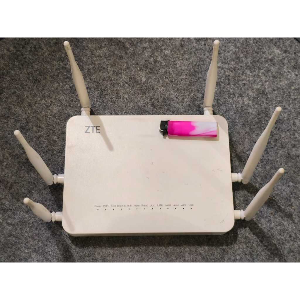 Modem/Router/ont ZTE F670 Premium second unit + adaptor