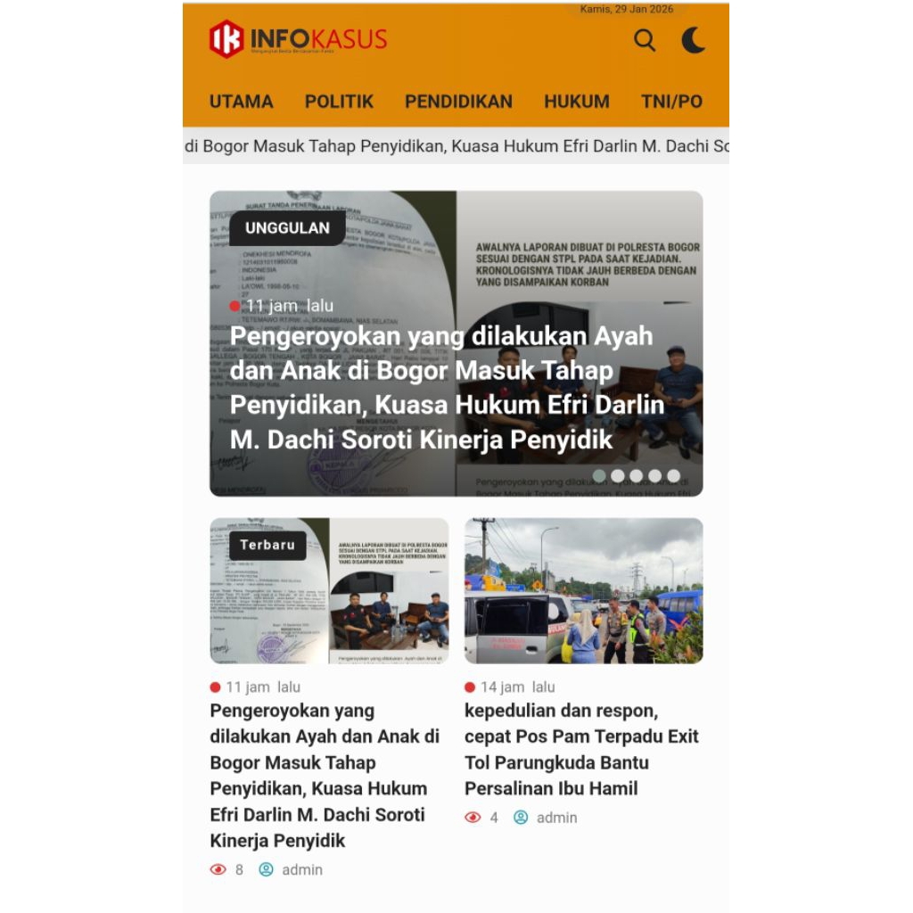 JASA BUAT WEBSITE BERITA SIAP PAKAI AMAN