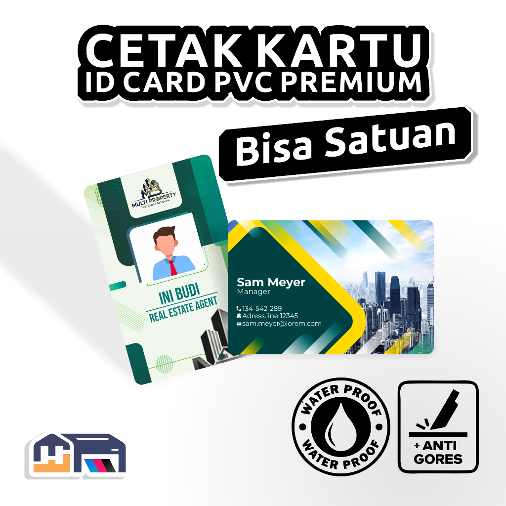 Cetak ID Card Satuan | Custom PVC ID Card | PVC ID Card Premium