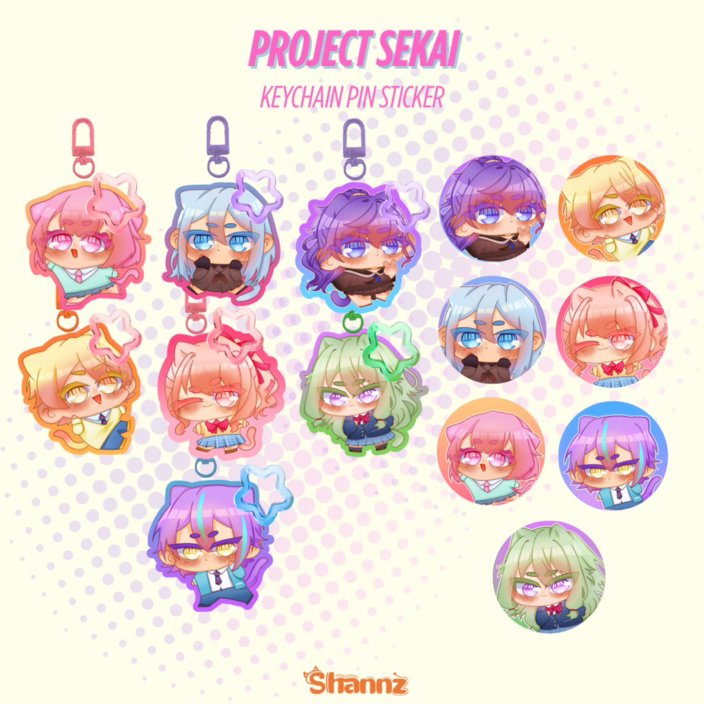 Project Sekai Keychain | Sticker | Pin by Shannz