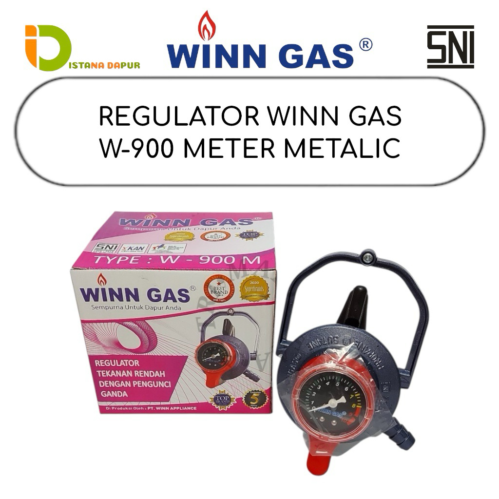 REGULATOR WINN GAS W-900 METER PENGUNCI GANDA