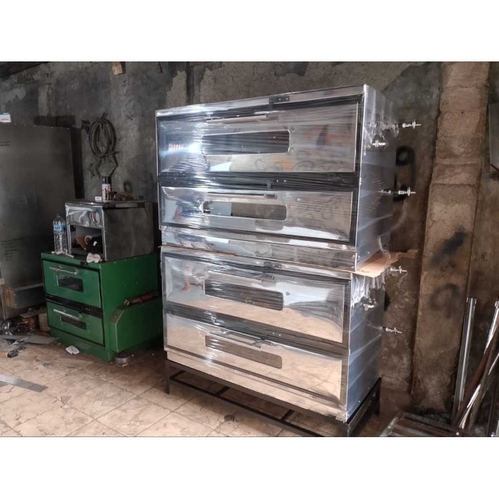 OVEN GAS UKURAN 120×50×70 SUDAH OTOMATIS BAHAN STAINLESS KUALITAS D JAMIN BAGUS..