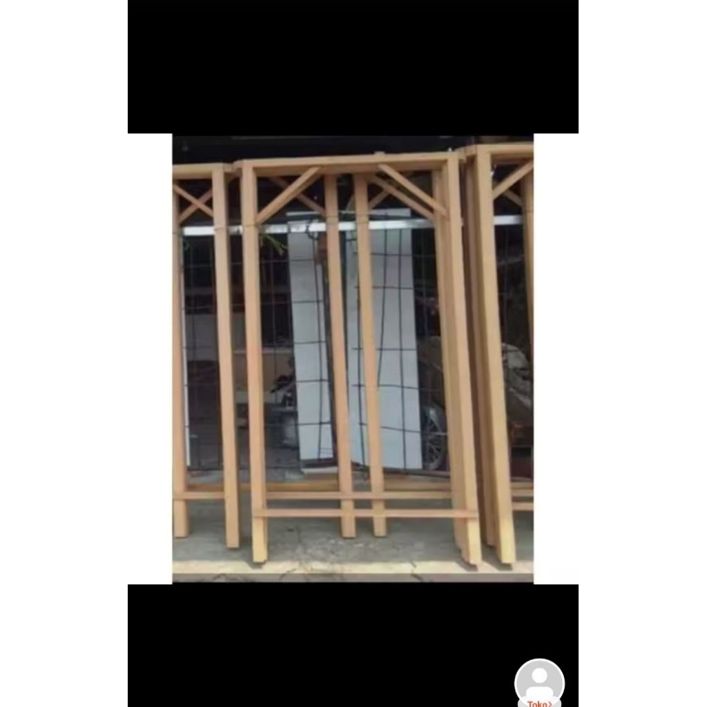 kusen pintu plus kusen jendela sesuai deskripsi