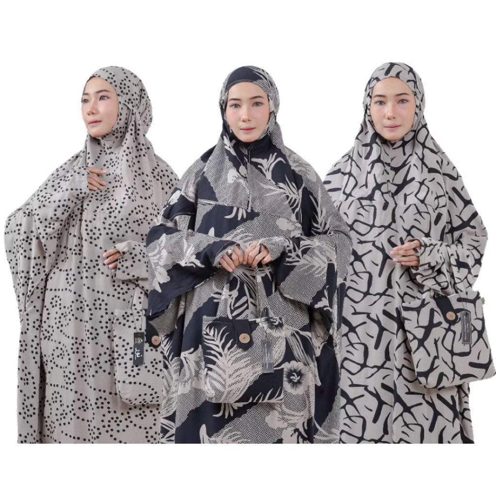 Mukena terusan Hadramaut Syari Milo 4