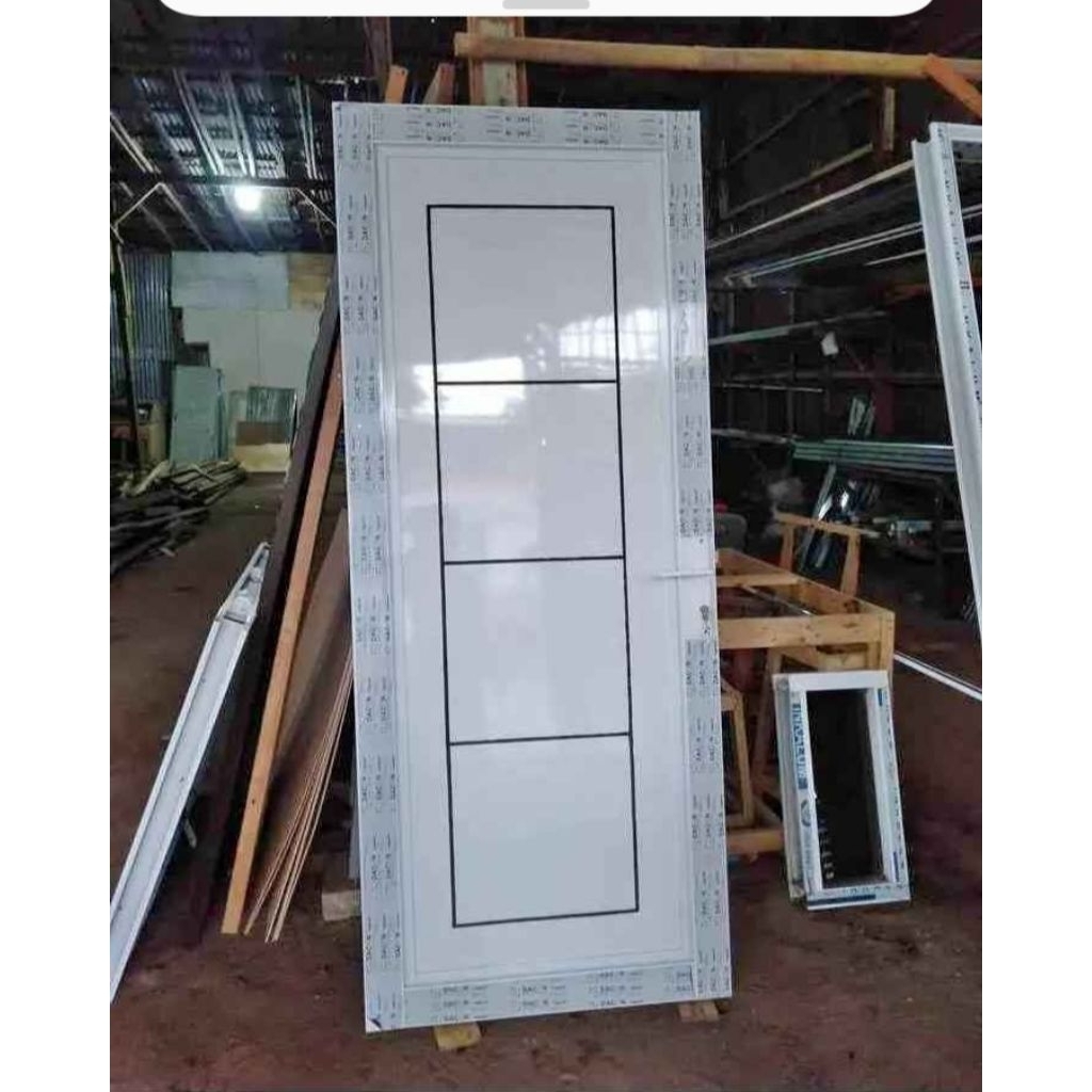 DAUN PINTU ALUMINIUM ACP TANPA KUSEN UKURAN 200X92CM