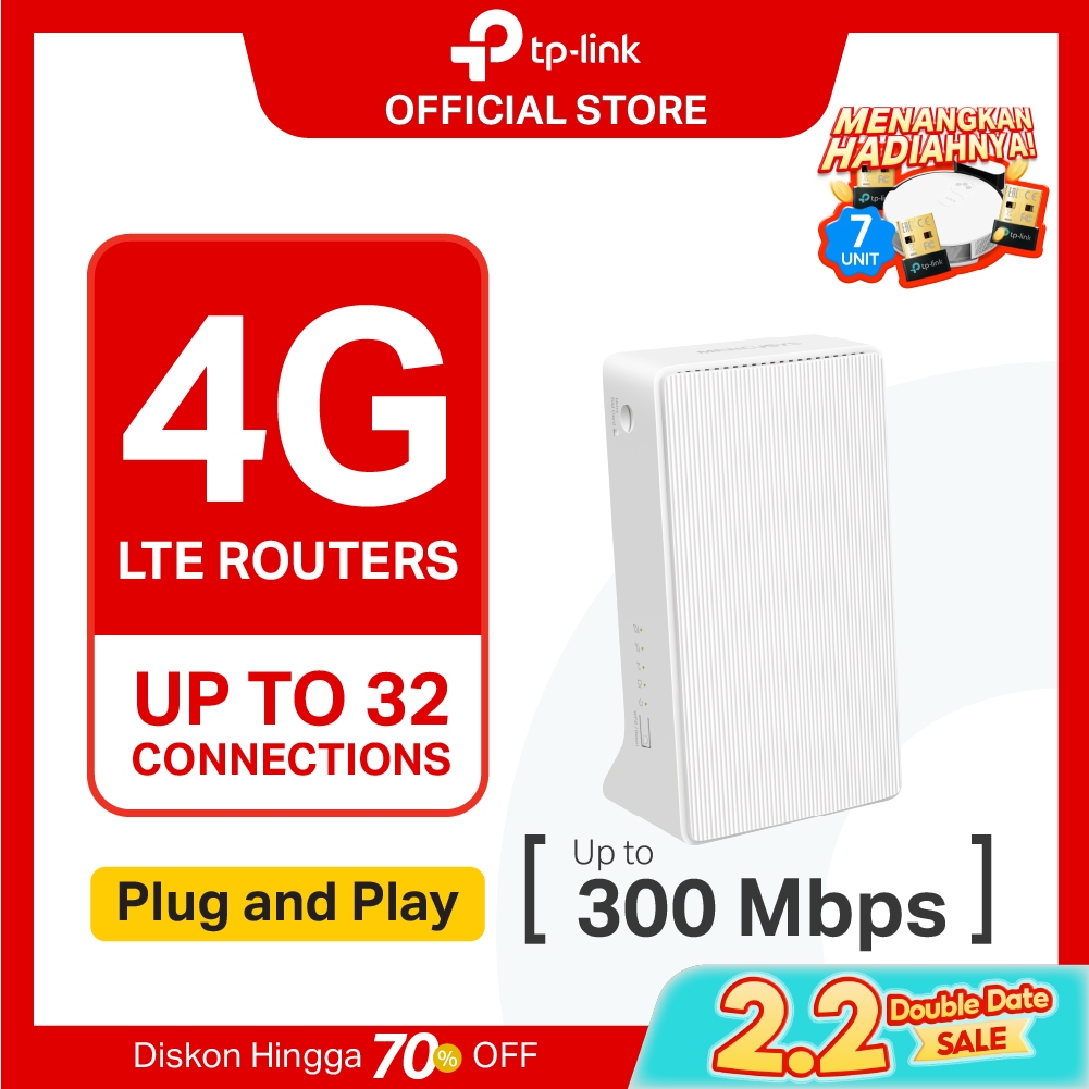 TP-Link | Mercusys MB110-4G | 4G LTE Router | 300 Mbps Wireless N Modem | Sim Card | All Operator