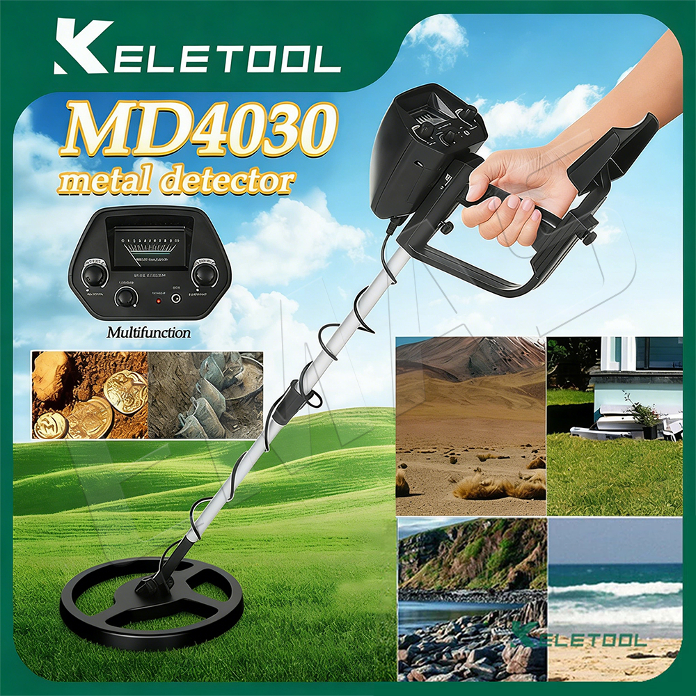 MD-4030 Detektor Logam Emas Metal Detector Detektor dalam tanah Alat Pendeteksi Underground pencari 