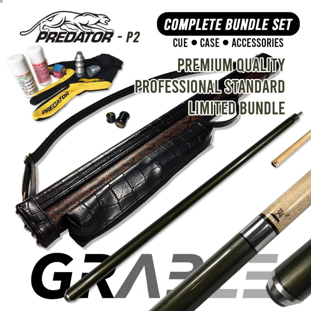 [SECOND] Stick Billiard Predator P2 Original Butt & Shaft – Complete Bundle Luxury Exotic Snakeskin 