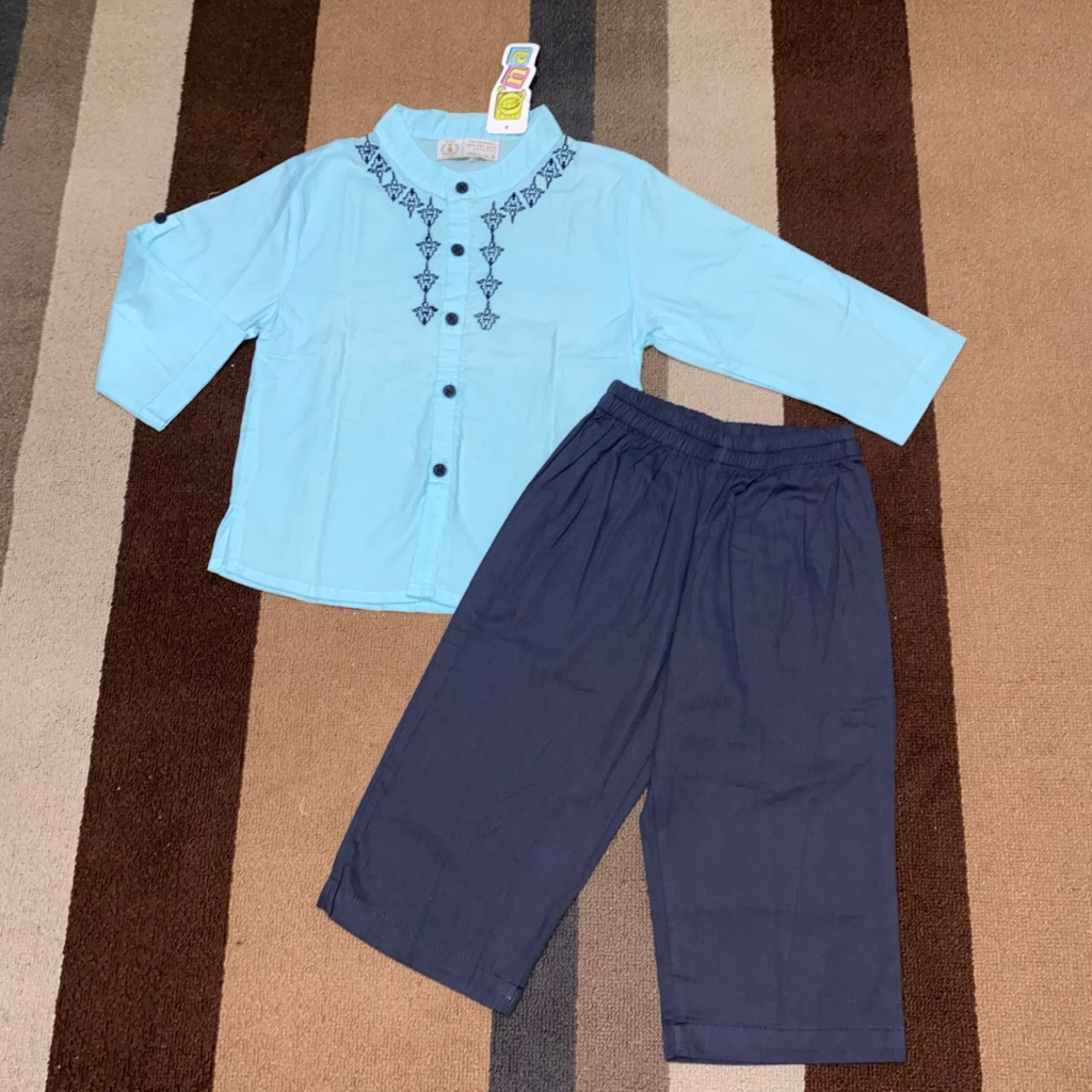 Qna Set Koko Biru Bordir