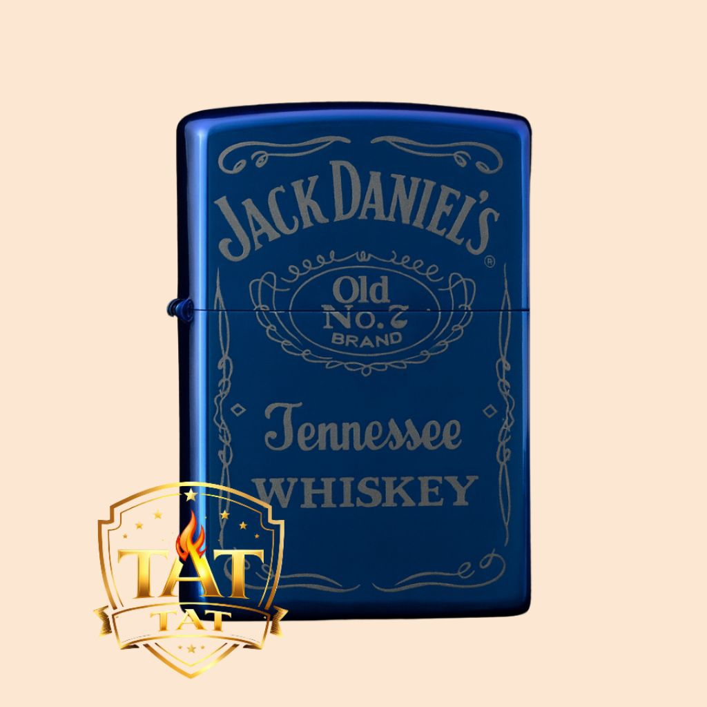 Korek Api Zippo Desain Jack Daniels Blue Ice Premium Edition