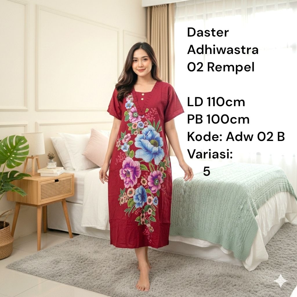 Daster Adhiwastra Rempel Label Biru ( dst 02 dan 48)