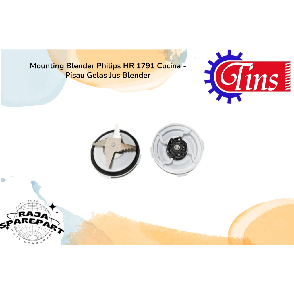 Mounting Blender Philips HR 1791 Cucina - Pisau Gelas Jus Blender