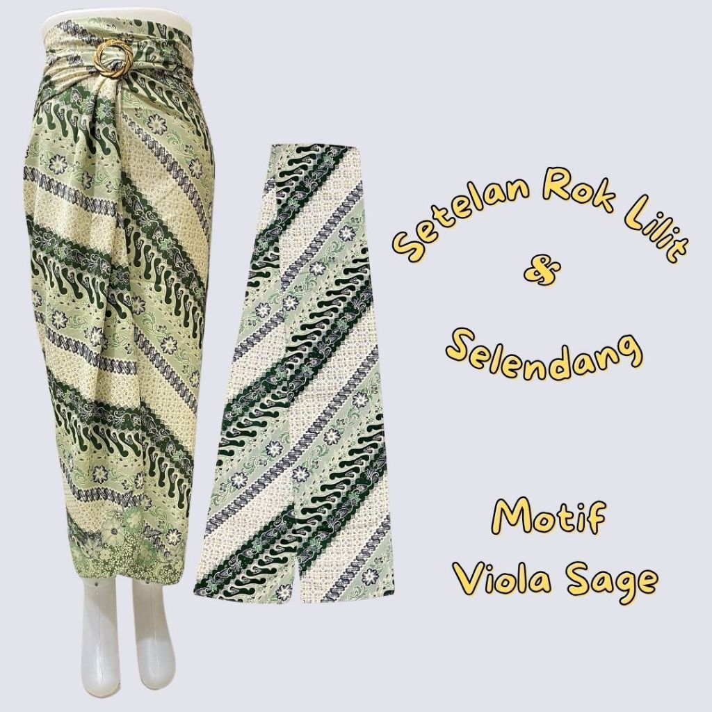 TERBARU Set Couple Rok Lilit Batik Katun Dan Selendang Batik / Kain Lilit Batik Katun Couple Dengan 