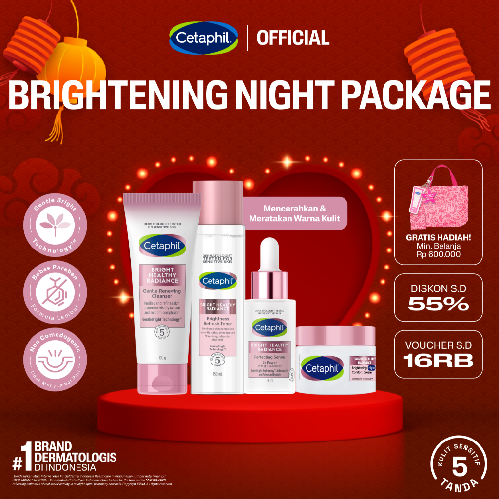 CETAPHIL BRIGHT HEALTHY RADIANCE NIGHT PACKAGE
