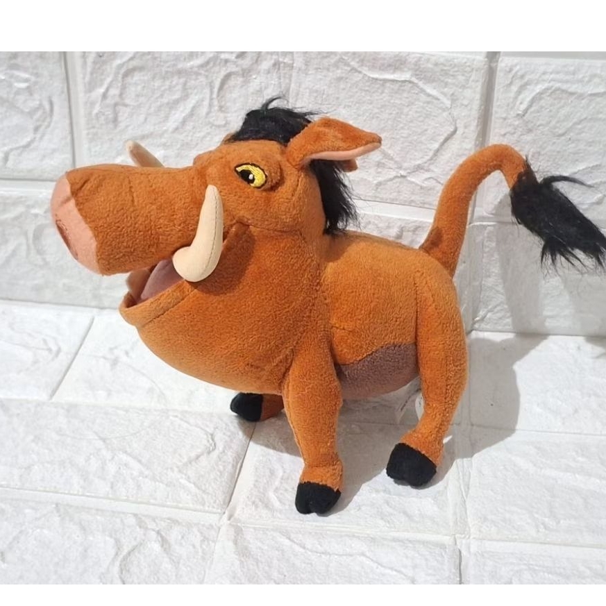 boneka babi hutan celeng pumba original brand lion king teman simba disney babi bebong b2 bahan bulu