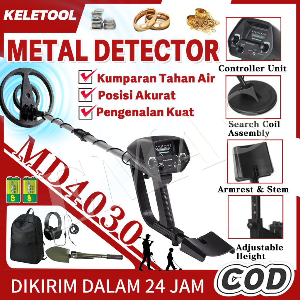 MD4030 Dalam Tanah  Alat Pendeteksi Underground pencari Logam Diktektor  Alat Pendeteksi Penambang E