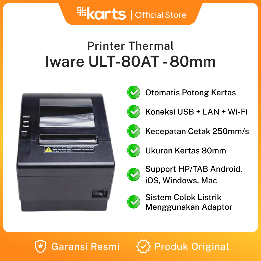 Printer Thermal Kasir ULT-80AT - 80mm