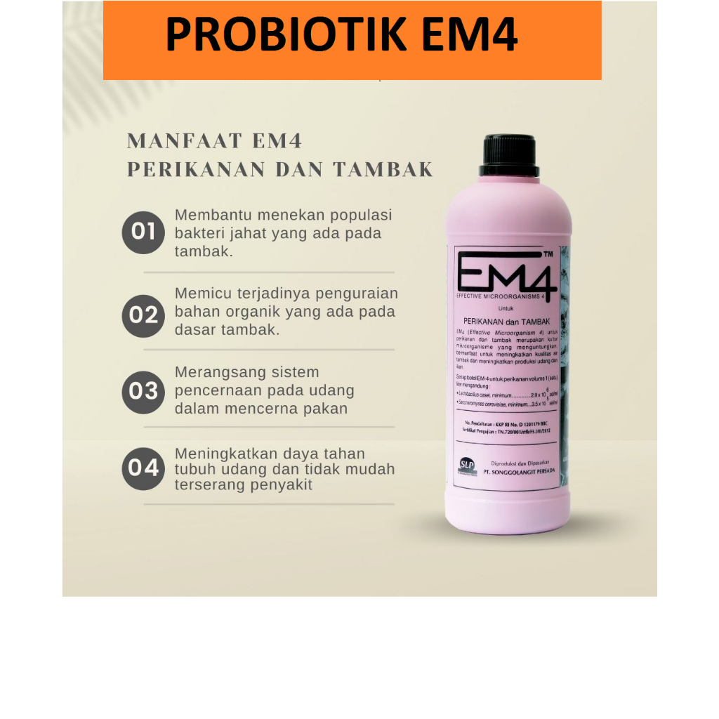 Probiotik perikanan EM4