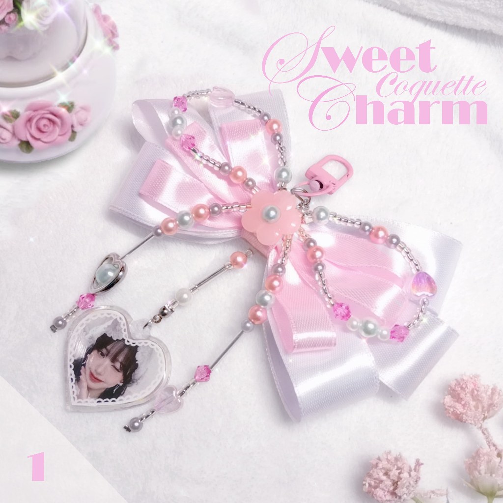 Custom Photo Coquette Bag Charm  | Coquette Charm Enhypen  | Gantungan Kunci Enhypen Aesthetic | Key