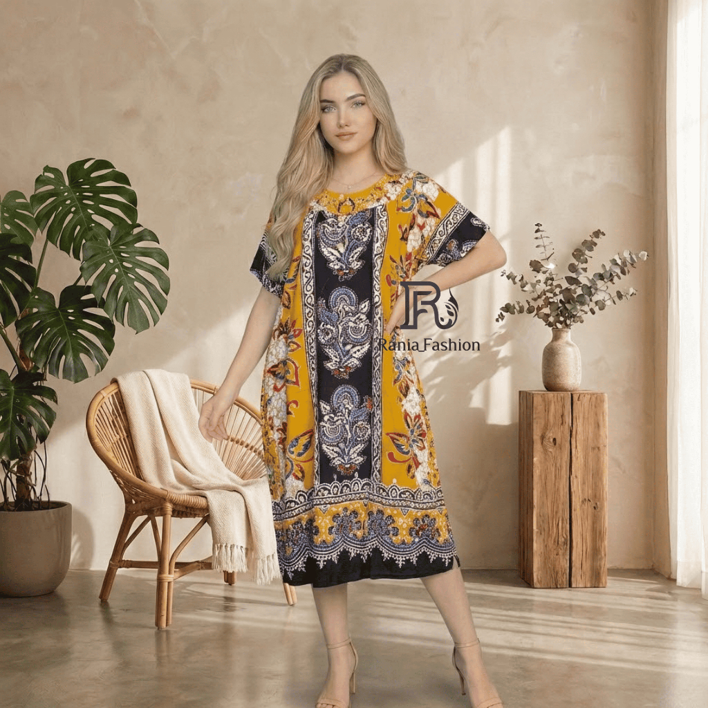 Daster Rania Fashion motif KANCING PARANG Viral Terbaru