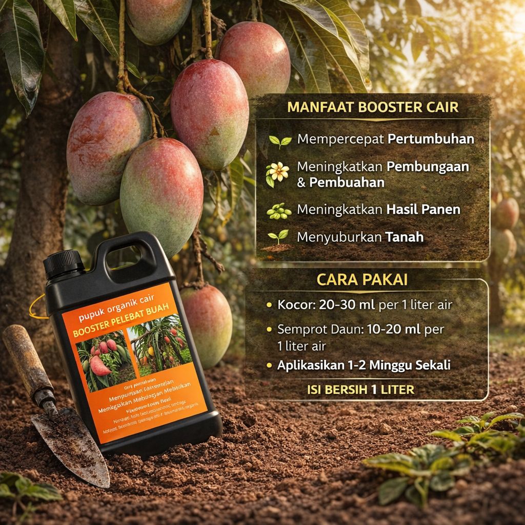 pupuk organik cair pelebat mangga, pupuk cair organik