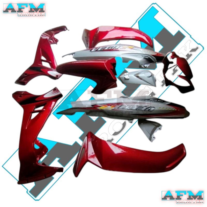 PROMO cover body vega r new body halus full set vega r new silver merah maron A1 TERMURAH