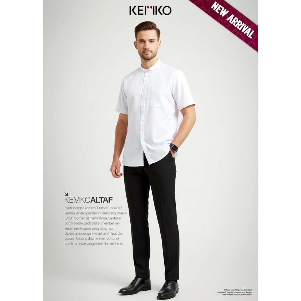 Rabbani - baju koko pria KEMKO ALTAF PDK PUTIH