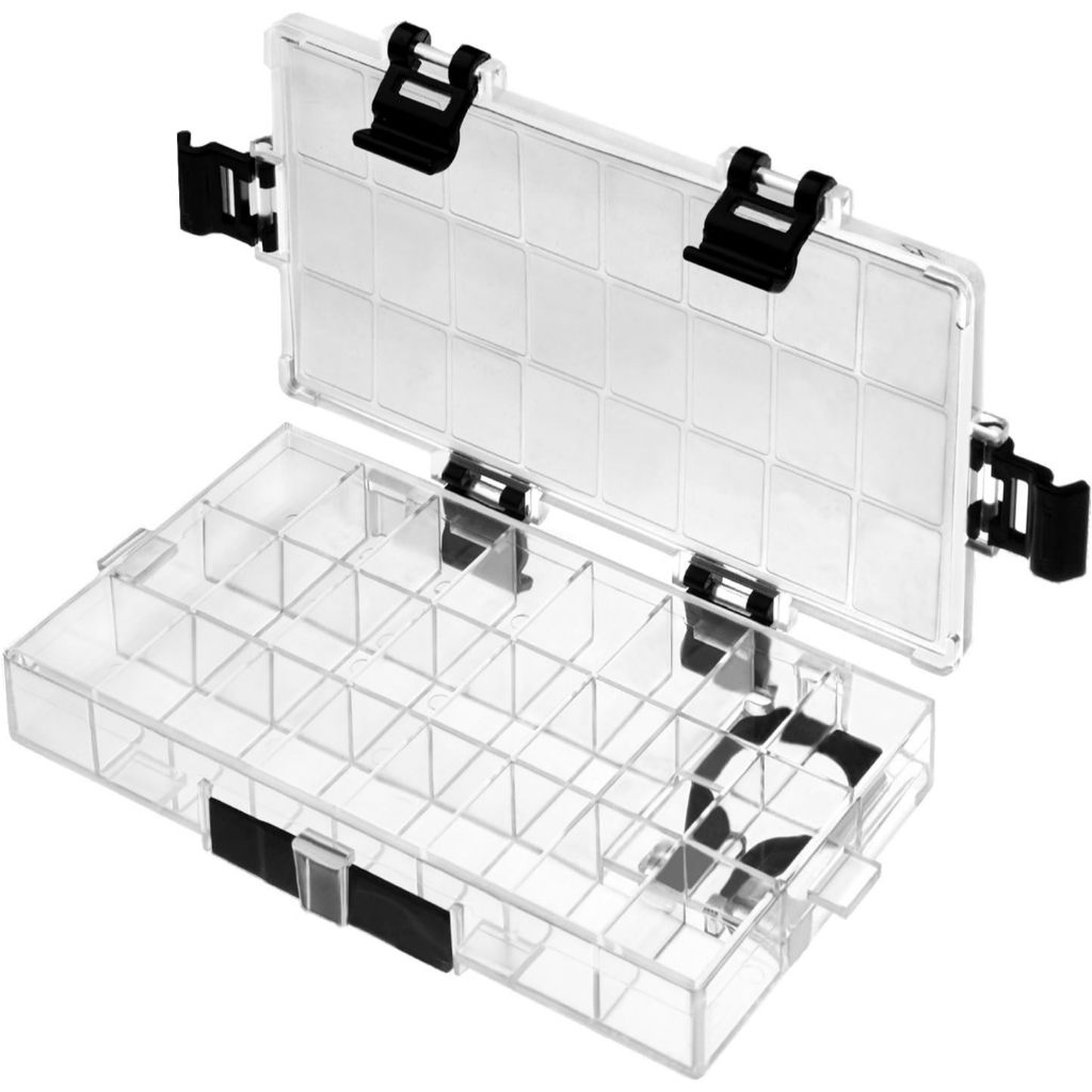 V-TEC Acrylic Palette Box + Lock Set / Kotak Palet Cat Air Akrilik Gouache Anti Tumpah / Travel Box 